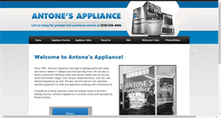 Desktop Screenshot of antonesappliance.com